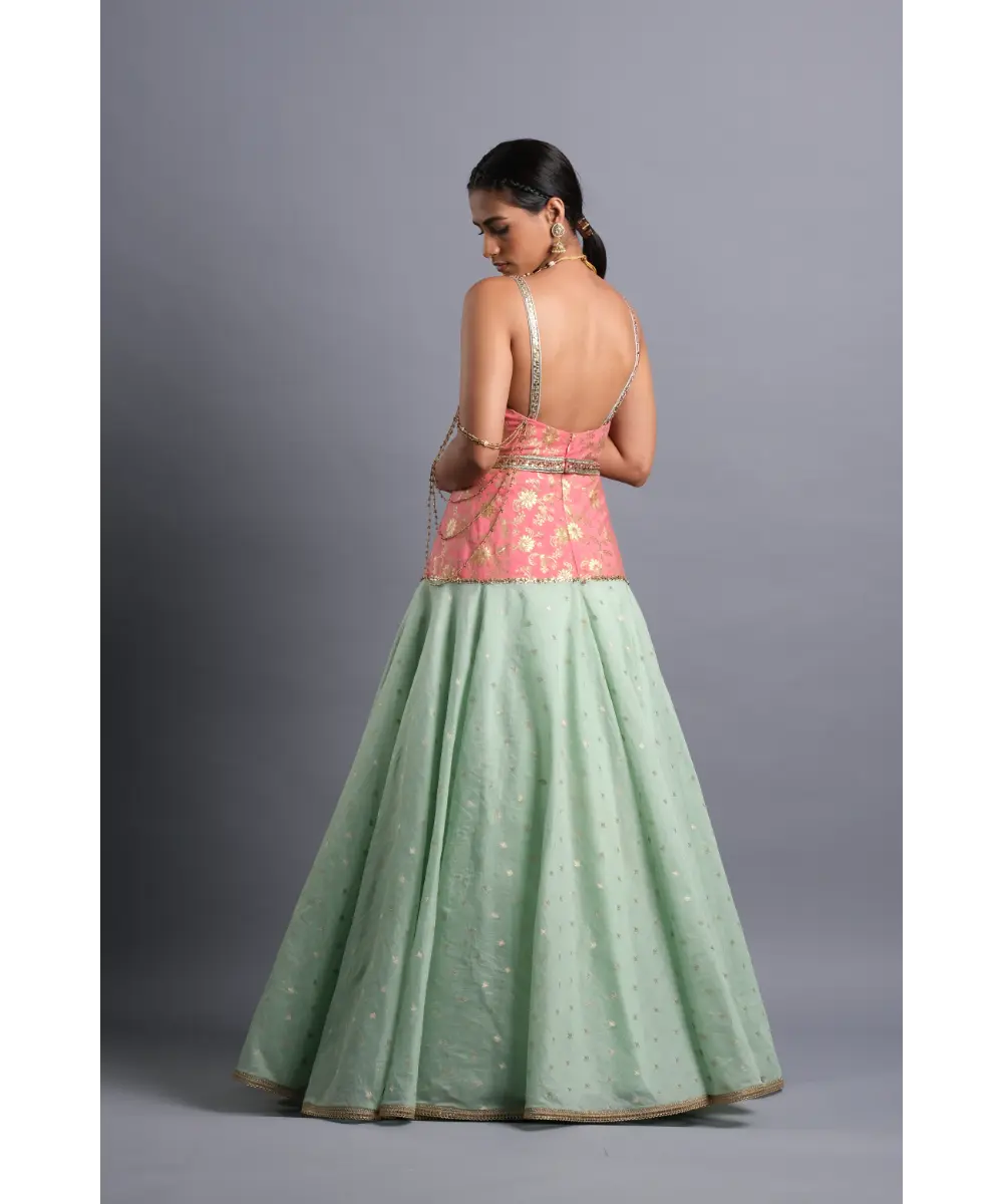 AASTHA SOOD - Silk Gown with Belt